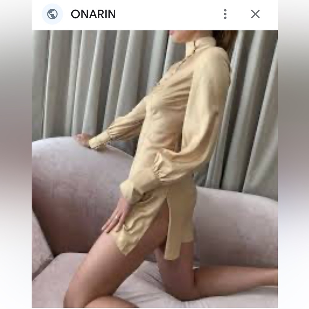 Onarin Cream Button-Up Blouse